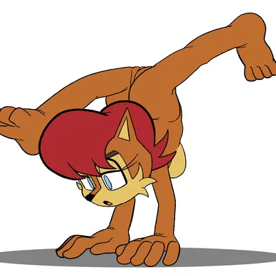sally acorn (sega, sonic the hedgehog (series)) created by 4chan anon