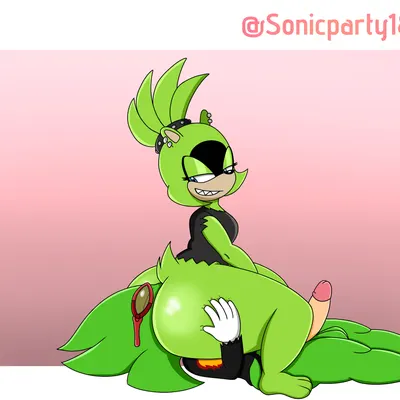 scourge the hedgehog, surge the tenrec (archie comics, idw publishing) created by supersonicparty18