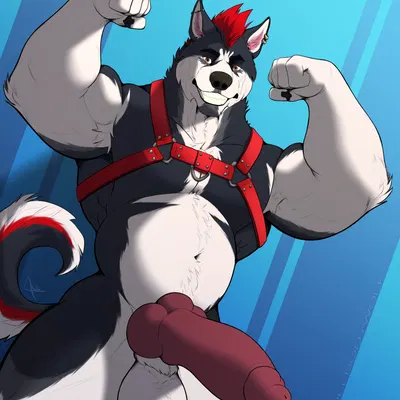 sebastian the husky created by fullbodywolf