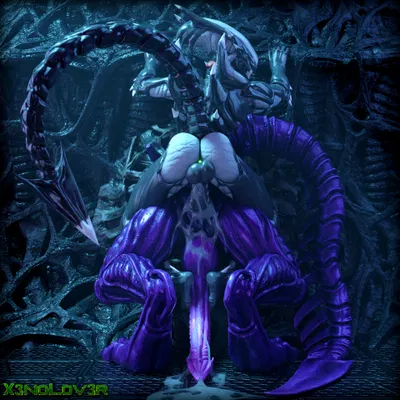 snakehead404, x3no (alien (franchise)) created by thekidxeno