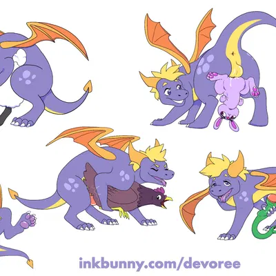 spyro (activision, european mythology) created by devore