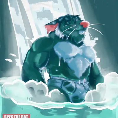 squealers chief (brok the investigator, cowcat games) created by spectral-bat