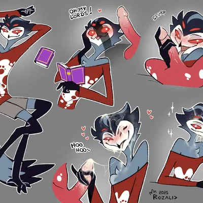 stolas (helluva boss) (hellaverse, helluva boss) created by rozalid