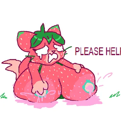 strawpurry (theonetruesinner) (fakemon) created by theonetruesinner