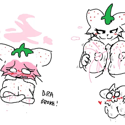 strawpurry (theonetruesinner) (fakemon) created by theonetruesinner