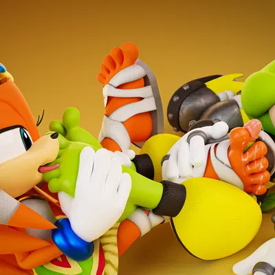 surge the tenrec, tikal the echidna (idw publishing, sega) created by milkmeister3d