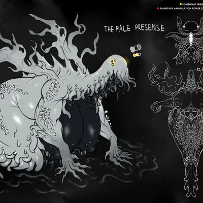 the pale presence (ze blackball.d) created by ze blackball.d