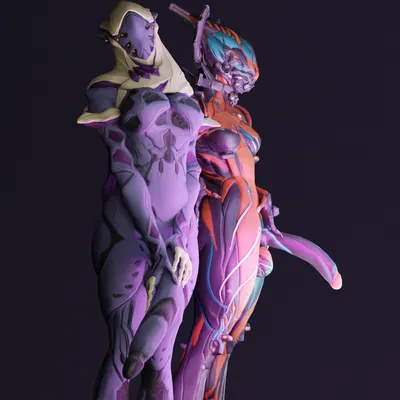 valkyr (warframe), wisp (warframe) (digital extremes, tencent) created by thorius