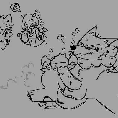 vampire cookie, werewolf cookie (cookie run, cookie run kingdom) created by pawplants