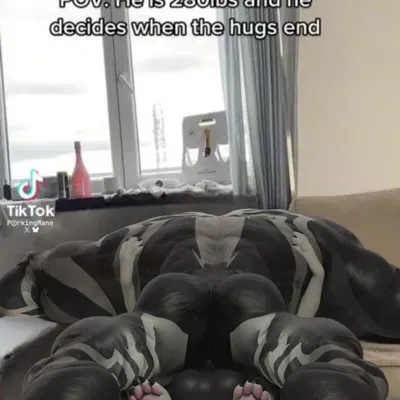 venom (marvel) (disney, he is 280 lbs and he decides when the hugs end) created by porkingmane