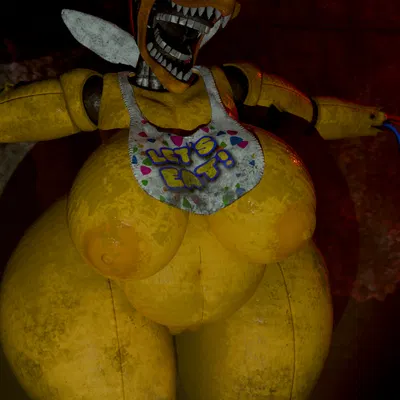 withered chica (fnaf) (five nights at freddy's, five nights at freddy's 2) created by avet3d