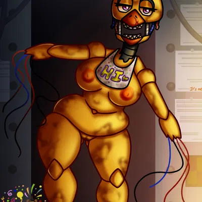 withered chica (fnaf) (five nights at freddy's, five nights at freddy's 2) created by timmy-22222001