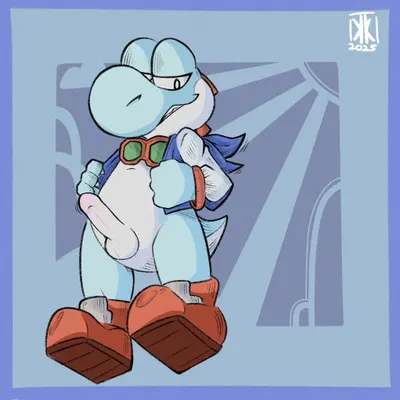 yoshi (touring) (mario bros, mario kart world) created by kickingkeldeo