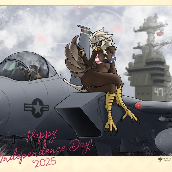 4th of july, f-15 eagle created by tybalt draws