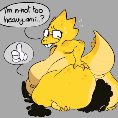 alphys (undertale (series)) created by sleepysalami