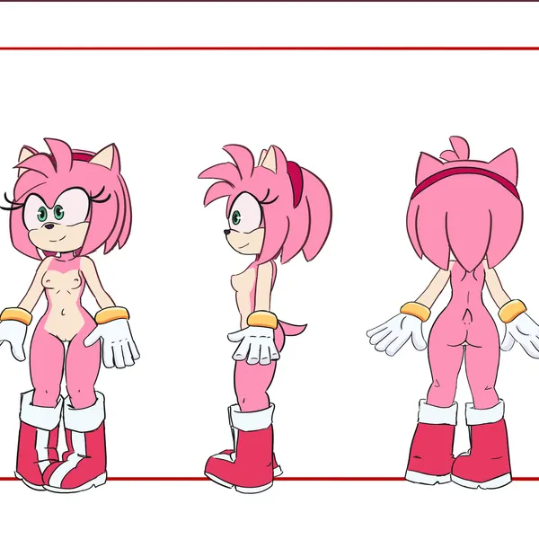 amy rose (sega, sonic the hedgehog (series)) created by elgato17