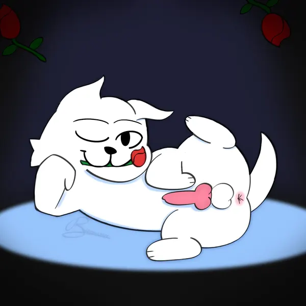annoying dog (undertale) (deltarune, toby fox (copyright)) created by bierwasser