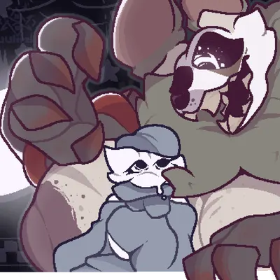 anon, guard (uulitch), mangle (broken) (five nights at freddy's, five nights at freddy's 2) created by uulitch