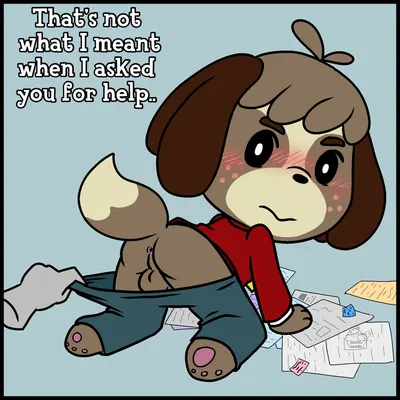 anonymous, anonymous character, digby (animal crossing) (animal crossing, nintendo) created by muffinlewds