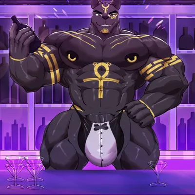 anubis (egyptian mythology, middle eastern mythology) created by wolfblack43