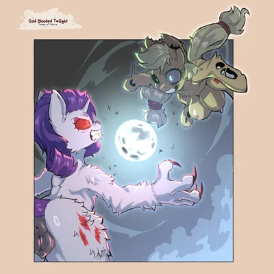 applejack (mlp), rarity (mlp) (friendship is magic, hasbro) created by cold-blooded-twilight