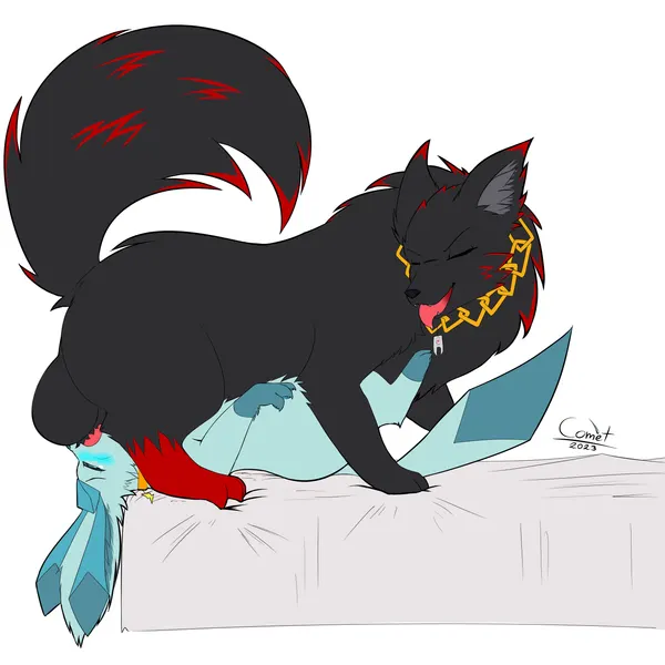 artyom (thebonemaker), black the wolf (nintendo, pokemon) created by cyber comet