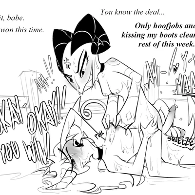 barbie wire, sallie may (helluva boss) (hellaverse, helluva boss) created by potatonebula