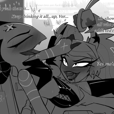 barbie wire, verosika mayday (hellaverse, helluva boss) created by potatonebula