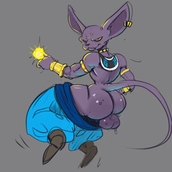 beerus (dragon ball, dragon ball super) created by bigbun 3, bun-e