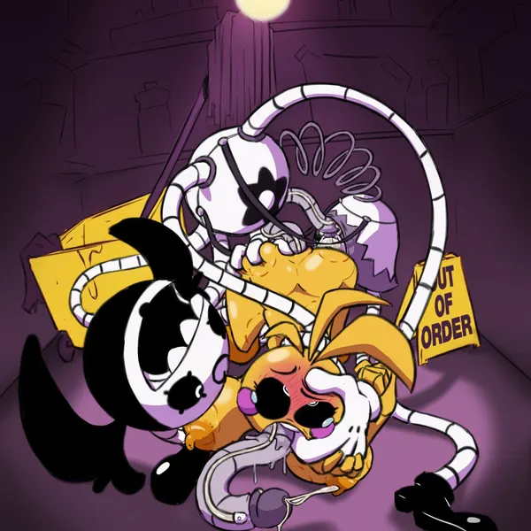 bella (bav), toy chica (fnaf) (five nights at freddy's, five nights at freddy's 2) created by bav