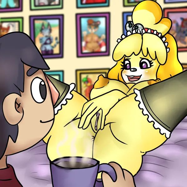 blaire (animal crossing), chevre (animal crossing), coco (animal crossing) (animal crossing, nintendo) created by anykoe