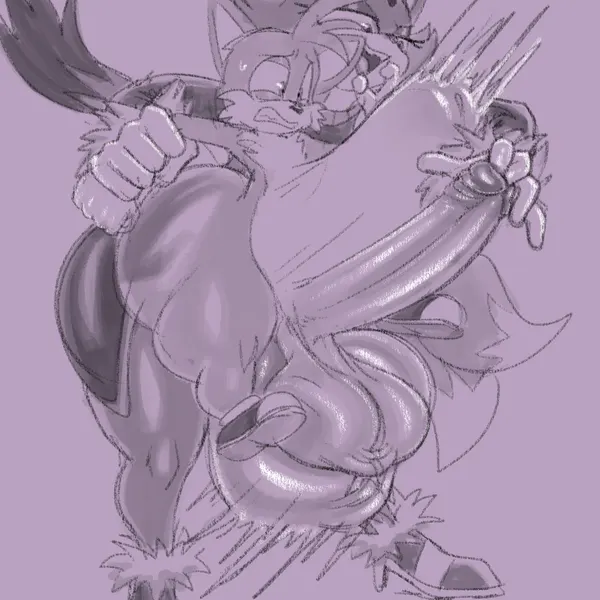 blaze the cat, miles prower (sega, sonic the hedgehog (series)) created by kiffy (artist)
