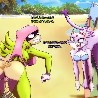 blaze the cat, surge the tenrec (idw publishing, sega) created by the-killer-wc