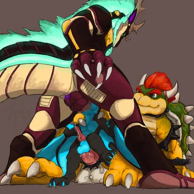 bowser, deckard dragoon, ghostfox (mario bros, mythology) created by deckarddragoon