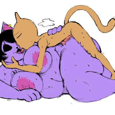 burgerpants, catty cattenheimer (undertale, undertale (series)) created by ferretidk