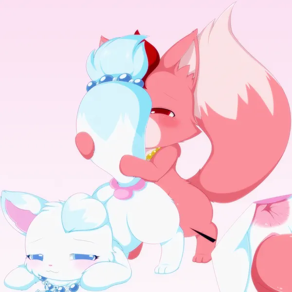 carney (carnelianfox), fan character, larimar (jewelpet) (jewelpet, sanrio) created by plushcrochet