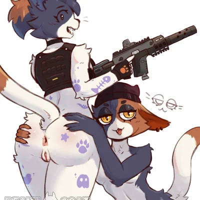 cate meowdy, meow skulls (epic games, fortnite) created by beanii