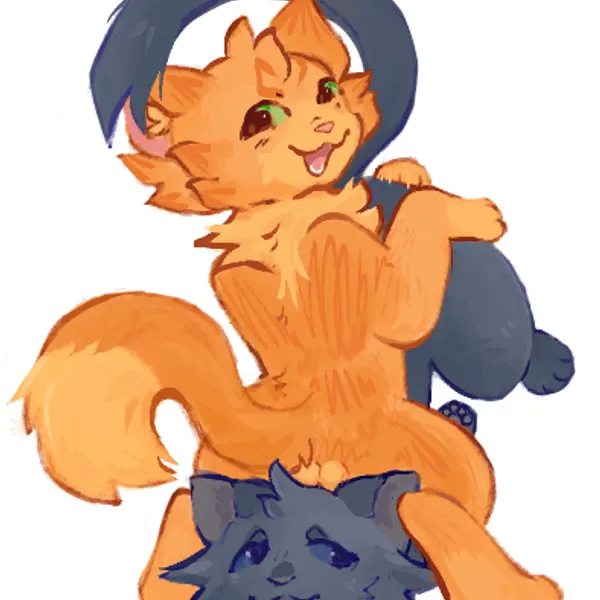 cinderpelt (warriors), firestar (warriors) (warriors (book series)) created by waterthissport