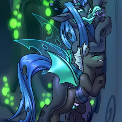closed case (iamtrulytired), fan character, queen chrysalis (mlp) (friendship is magic, hasbro) created by jedayskayvoker