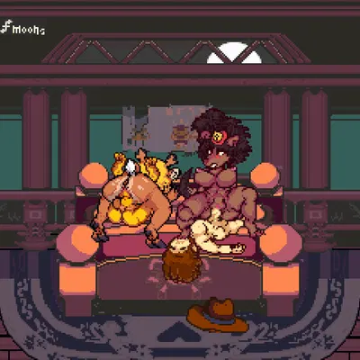 clover (undertale yellow), kanako ketsukane, kris dreemurr (deltarune, undertale (series)) created by dmoons