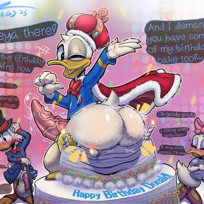daisy duck, donald duck, scrooge mcduck (disney) created by v3rg3