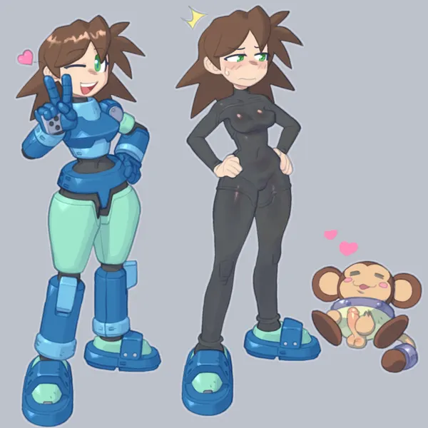 data (mega man legends), mega man volnutt (capcom, mega man (series)) created by darkbotart