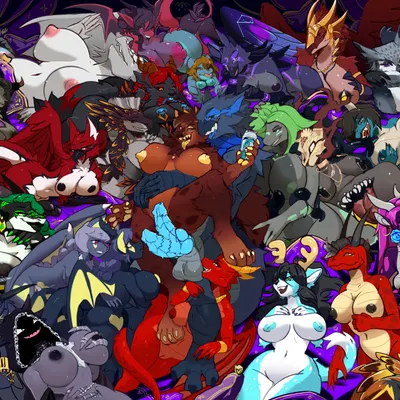 dauna (reptilligator), devvi, fe'ra (capcom, gamer supps) created by yelloastra