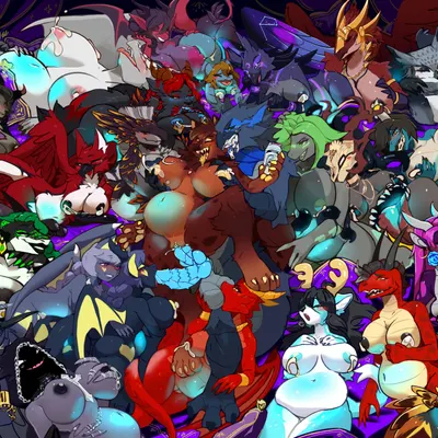 dauna (reptilligator), devvi, fe'ra (capcom, gamer supps) created by yelloastra