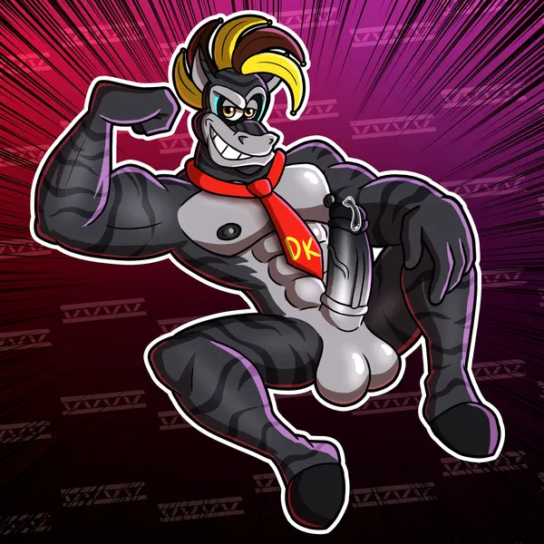 donkey kong (character), zebra bananza, zebra donkey kong (donkey kong (series), donkey kong bananza) created by dannynsfw