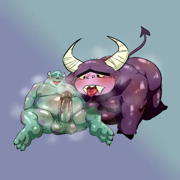 eduardo (fhfif), sulley (cartoon network, disney) created by samonaa2