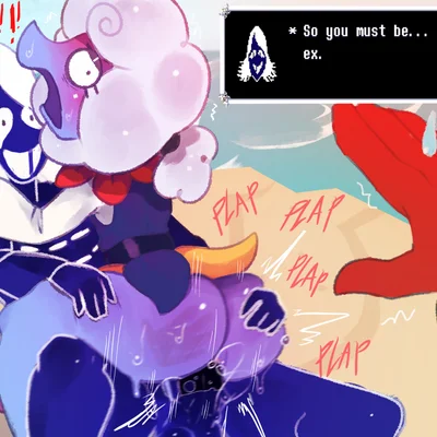 elnina (deltarune), lanino (deltarune), rouxls kaard (deltarune, undertale (series)) created by meweeze