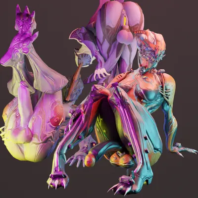 ember (warframe), valkyr (warframe), wisp (warframe) (digital extremes, tencent) created by thorius