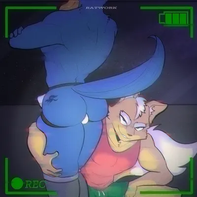 falco lombardi, fox mccloud (nintendo, star fox) created by ratwork