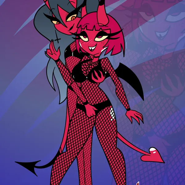 fan character, kiki (helluva boss) (hellaverse, helluva boss) created by lunaris parukia